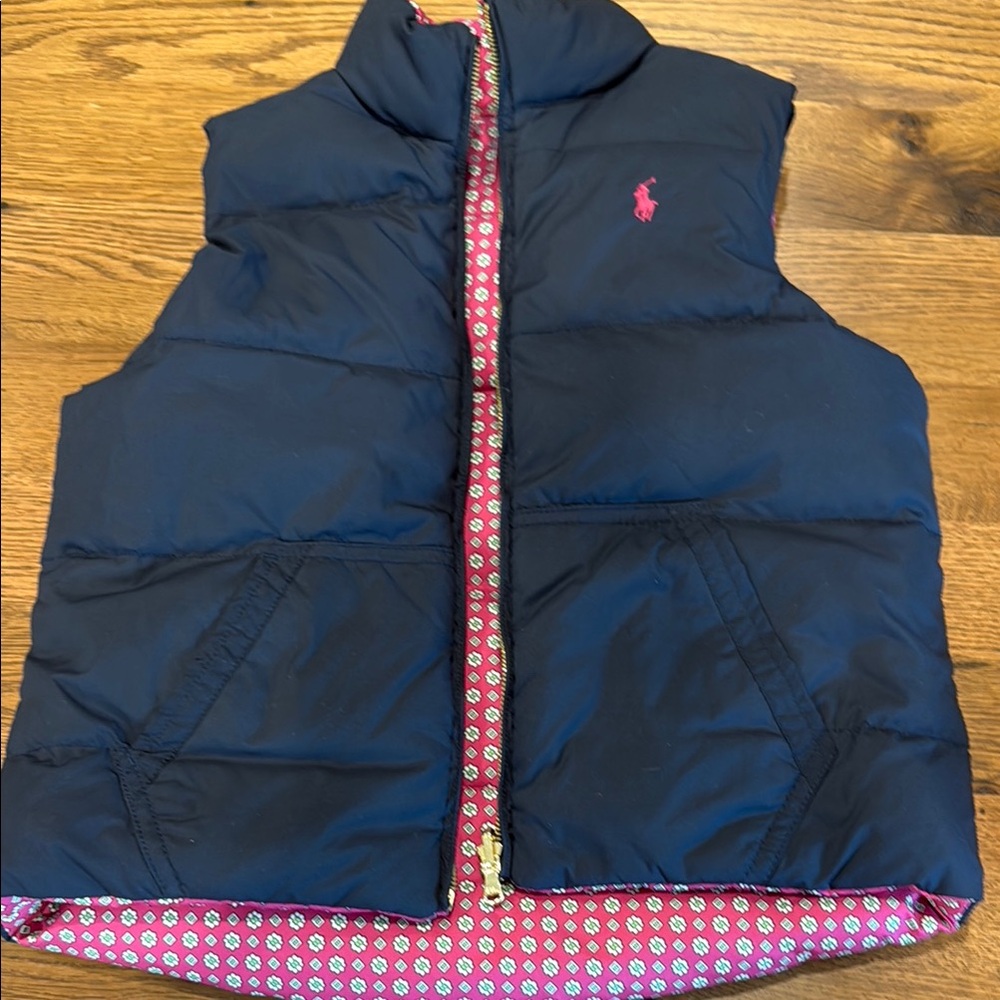 Ralph Lauren Blue Jacket with Pink Lining